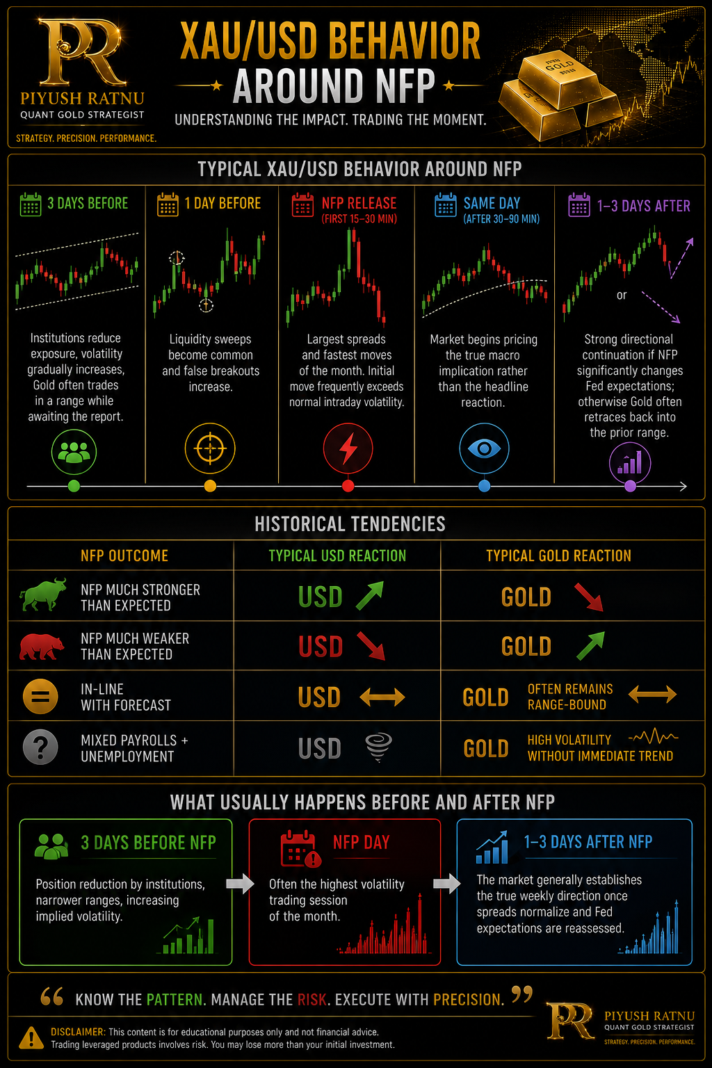 NFP DATA impact on XAUUSD